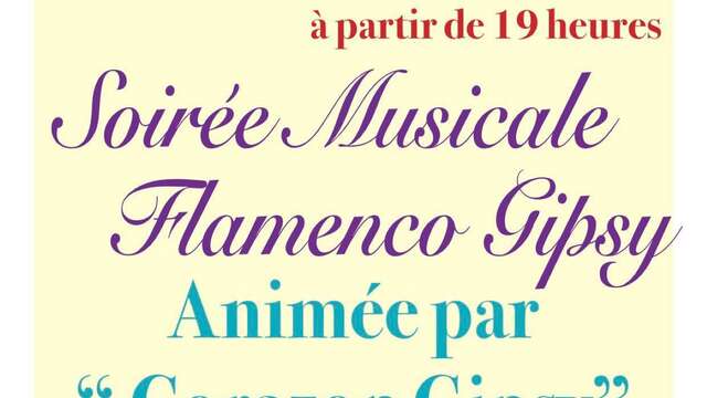 Soirée musicale Flamenco Gipsy