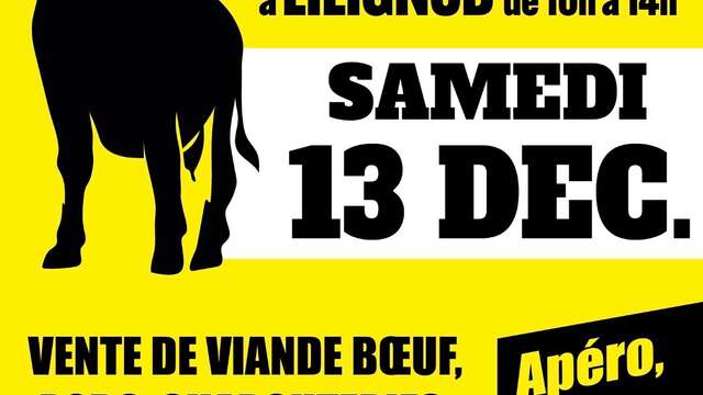 Marché de producteurs au GAEC Black Angus à Lilignod