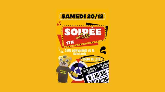 Soirée loto avec Sanary Ovalie