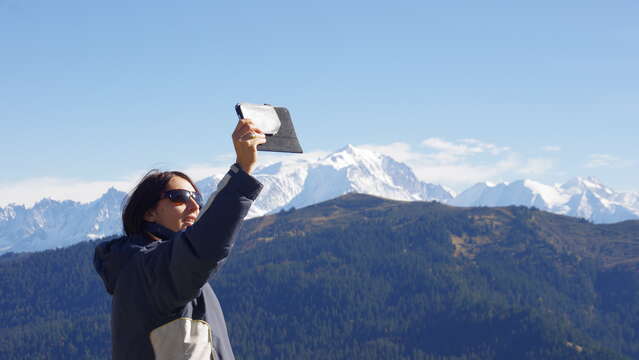 Geocaching auf dem Gipfel