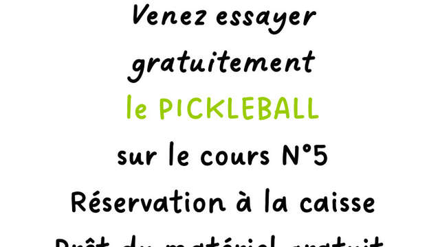 Terrain de Pickelball