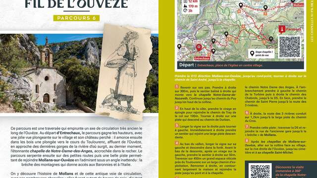 Les chapelles au fil de l'Ouvèze - Départ Entrechaux