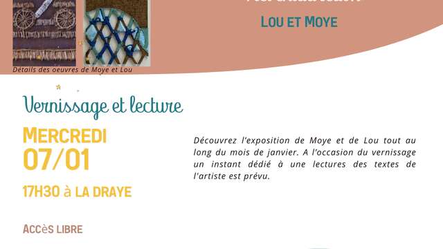 Vernissage Exposition «Névéniddredon» de Lou et Moye
