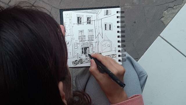 Atelier carnet de voyage avec Sue