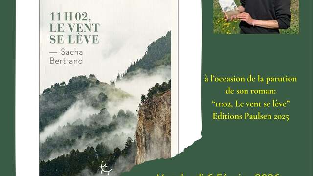 Invitation Sacha BERTRAND Auteur de roman