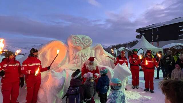 Santa Claus arrives on the slopes and at Thyon 2000