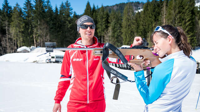 Welcome drink with nordic french ski instructors
