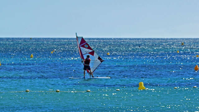 Spot de planche à voile de la plage du Gros Pin