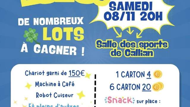 Soirée Loto du TWIRLING CLUB du Pays de Fayence