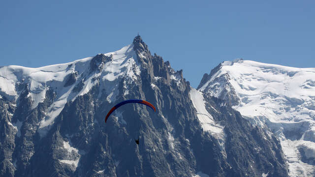 Décollage du Plan de l'Aiguille