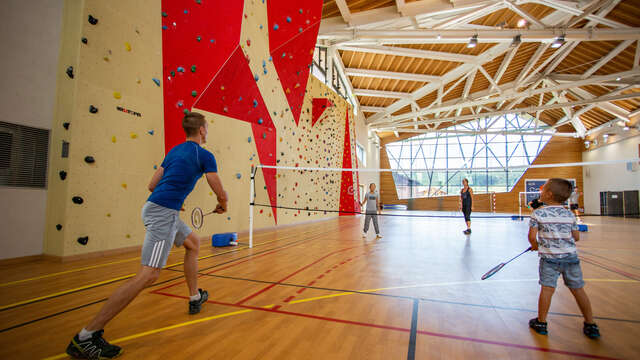 Tournoi badminton en famille