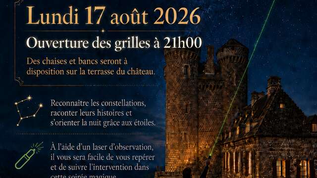 Lecture des étoiles au château d'Anjony