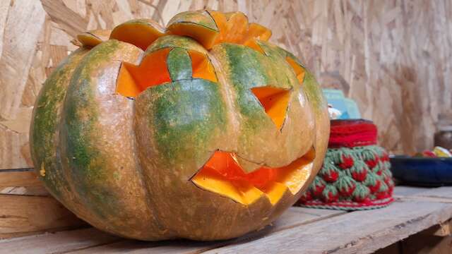 Halloween-Workshop auf dem Bauernhof Aïoli Caganis