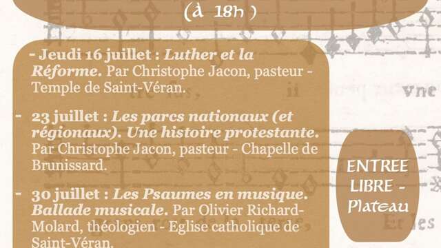 Conférence "Les Psaumes en musique"