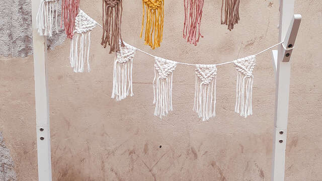 Atelier Macramé : Guirlande de fanions