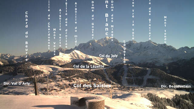 Orientation table of Signal de Bisanne