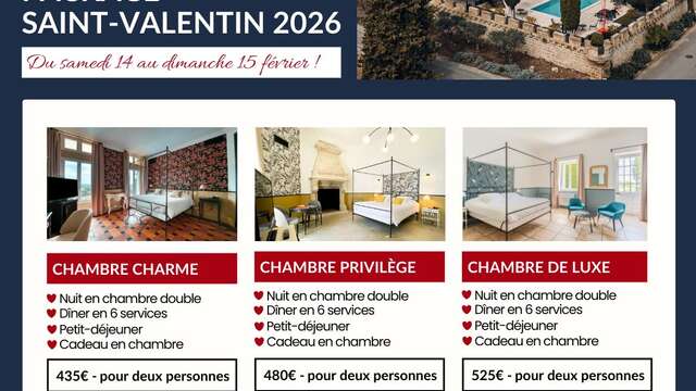 Valentinstag in der Hostellerie du Château des Fines Roches