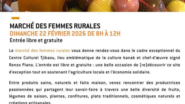 Marché des femmes rurales