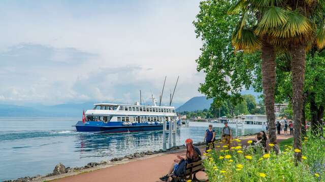 Balade pédestre sur les quais d'Evian