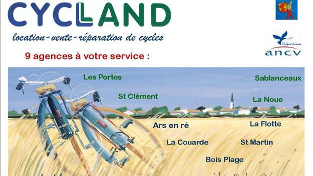 Bike repairs by Cycland in Saint-Clément-des-Baleines