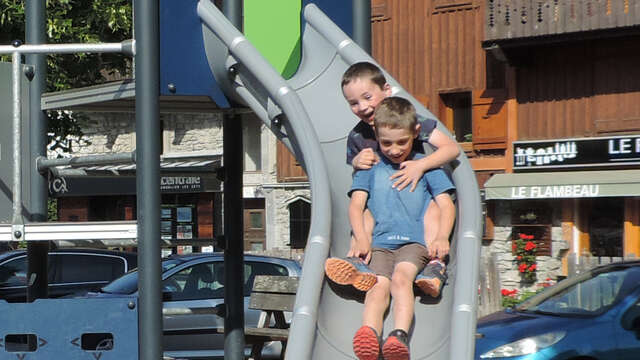 Playground in the town center