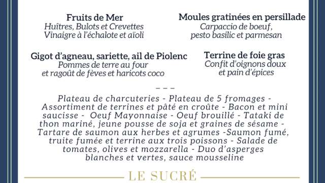 Brunch à l'Hostellerie du Château des Fines Roches