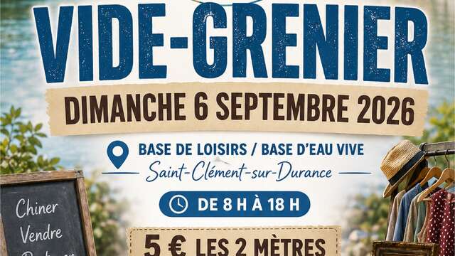 Vide grenier à Saint-Clément-sur-Durance
