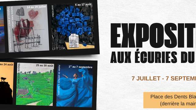 Expositions estivales aux écuries du château