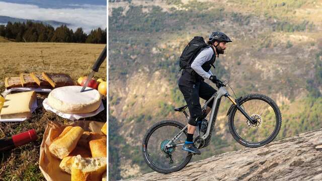 Evasion gourmande & sportive à la journée en VTT électrique : L'Aravageuse