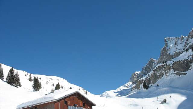 Le Refuge de Bostan (itinéraire raquette non balisé)