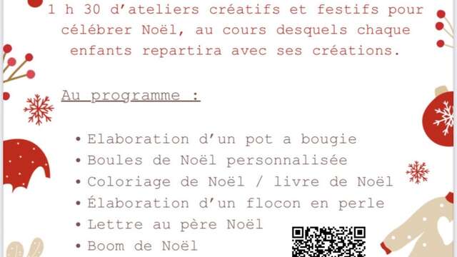 Les ateliers de Noël par les 3 Bancs