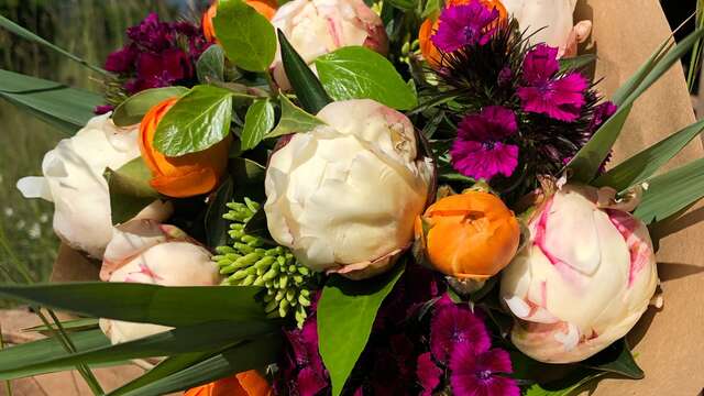 Atelier de création florale et visite du jardin