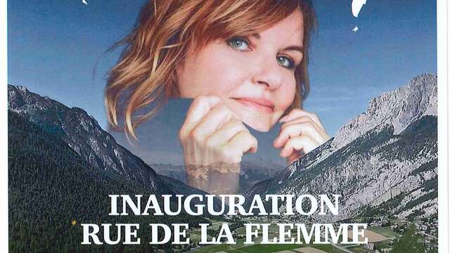 Inauguration de la "Rue de la Flemme" avec Diane Tell