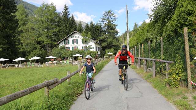 Itinéraire VTT AE - H : Chamonix - Pistes Nordiques - Petit Balcon Sud