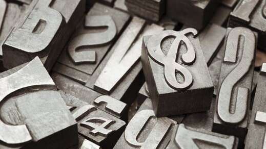Stage de typographie - Gravure de mots imprimés