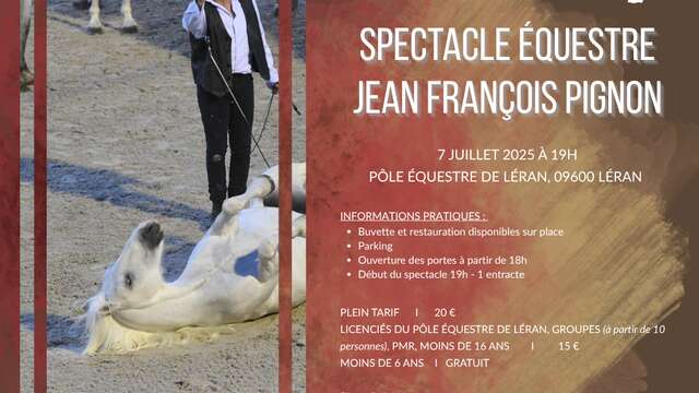 Spectacle équestre - Jean François Pignon