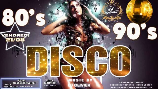 Soirée disco au Thouar
