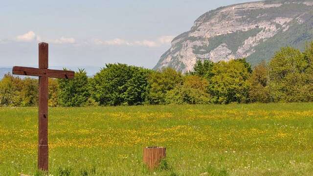 Panorama du Mont-Sion - Croix de vin