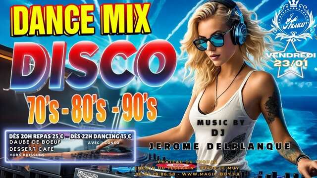 Soirée dance mix disco au Thouar