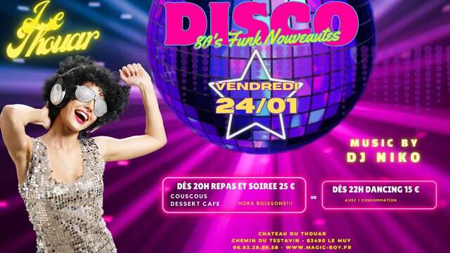 Soirée Disco au Thouar