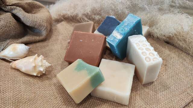 Atelier fabrication de savon marbré