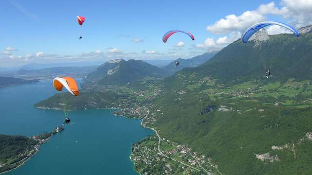 Vol parapente biplace : ascendance