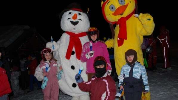 Descente aux flambeaux des enfants