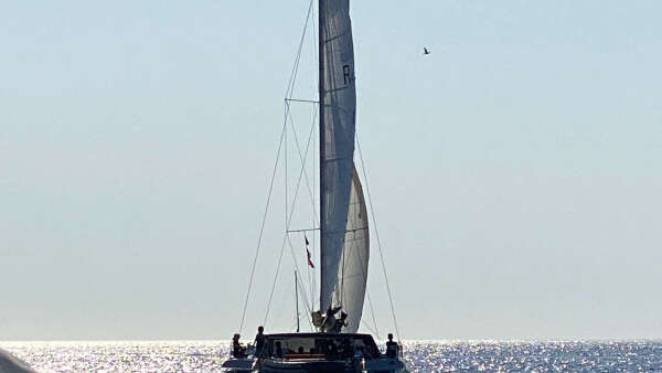Catamaran sail ride in Frioul islands