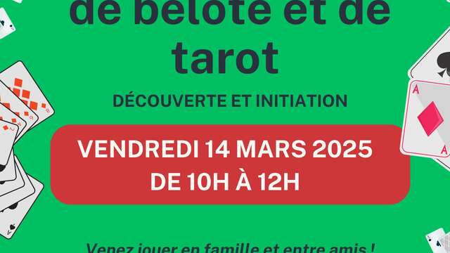 jeux de société, belote et Tarot à la Médiathèque de Valdeblore