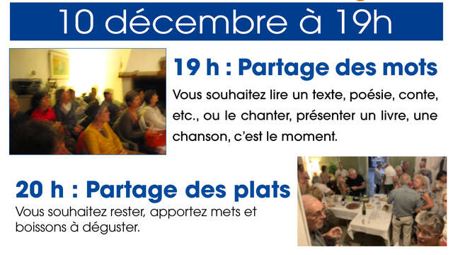 Les rendez-vous du mercredi : partage des mots, des plats, des notes