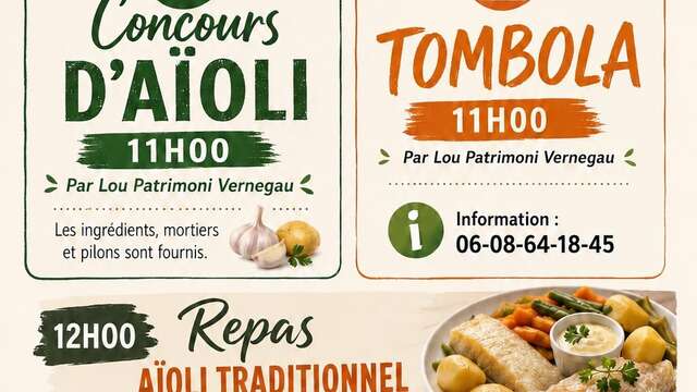Fête de Vernègues : Grand Aïoli du village