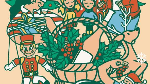 Christmas decoration workshop in Figuière