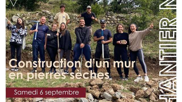 Chantier participatif pour la rénovation de murs en pierres sèches