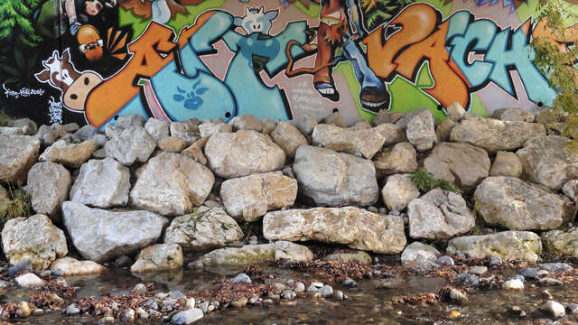 Art vache : fresque "Les Arts à vaches"